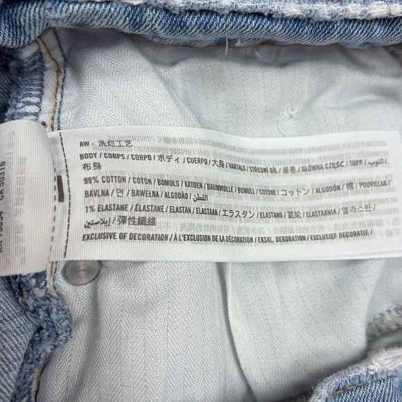 Abercrombie & Fitch The Ankle Straight Ultra High Rise Jeans Light Wash Denim 27 - Picture 8 of 8